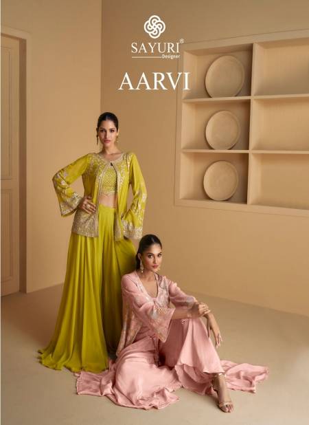 Aarvi By Sayuri Designer Georgette Readymade Suits Wholesale Online